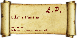 Léh Pamina névjegykártya